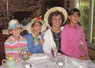 All the Ladies Enjoying a Mother-Daughter Tea